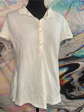 Faded Glory Cream Short Sleeve Tee